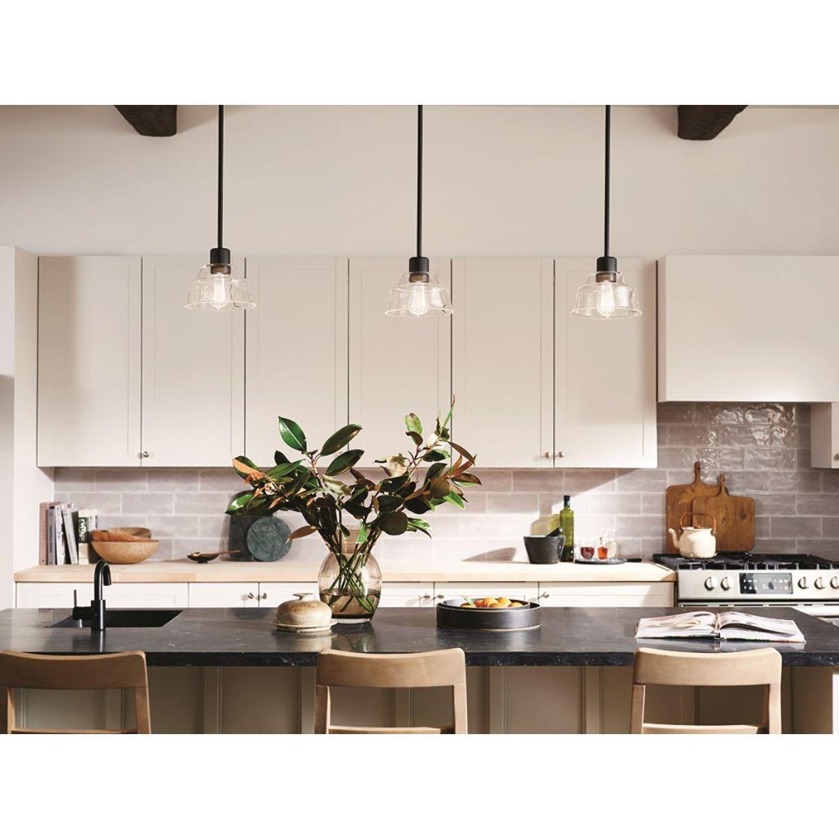 Eastmont 8 in. Pendant Light Black finish - Bees Lighting