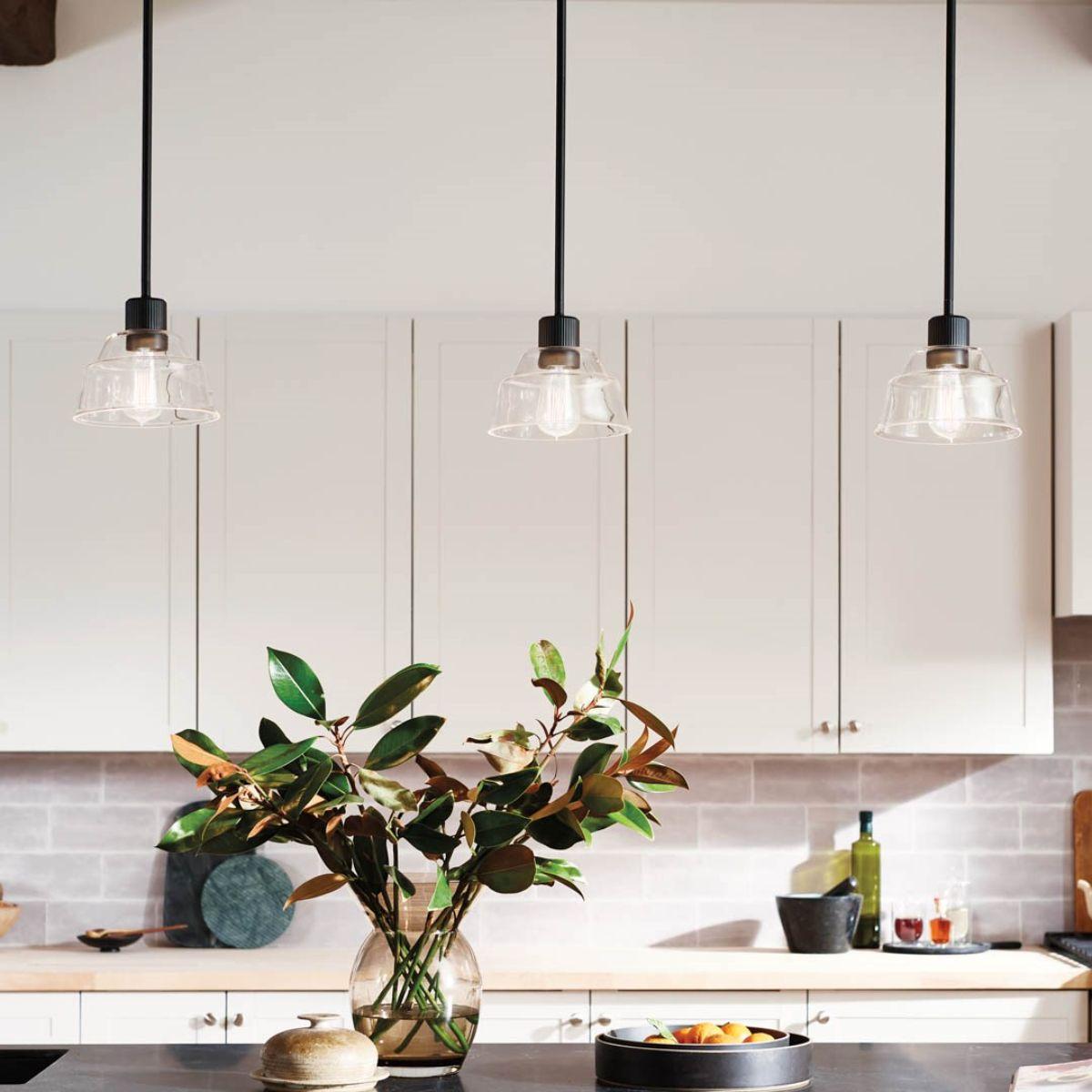 Eastmont 8 in. Pendant Light Black finish - Bees Lighting