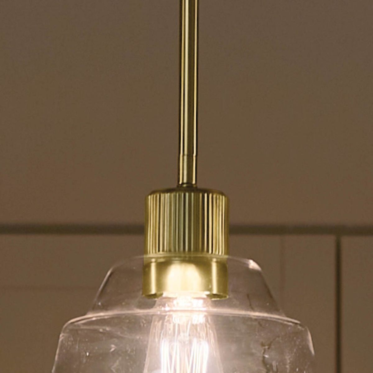 Eastmont 8 in. Pendant Light Brushed Brass finish - Bees Lighting