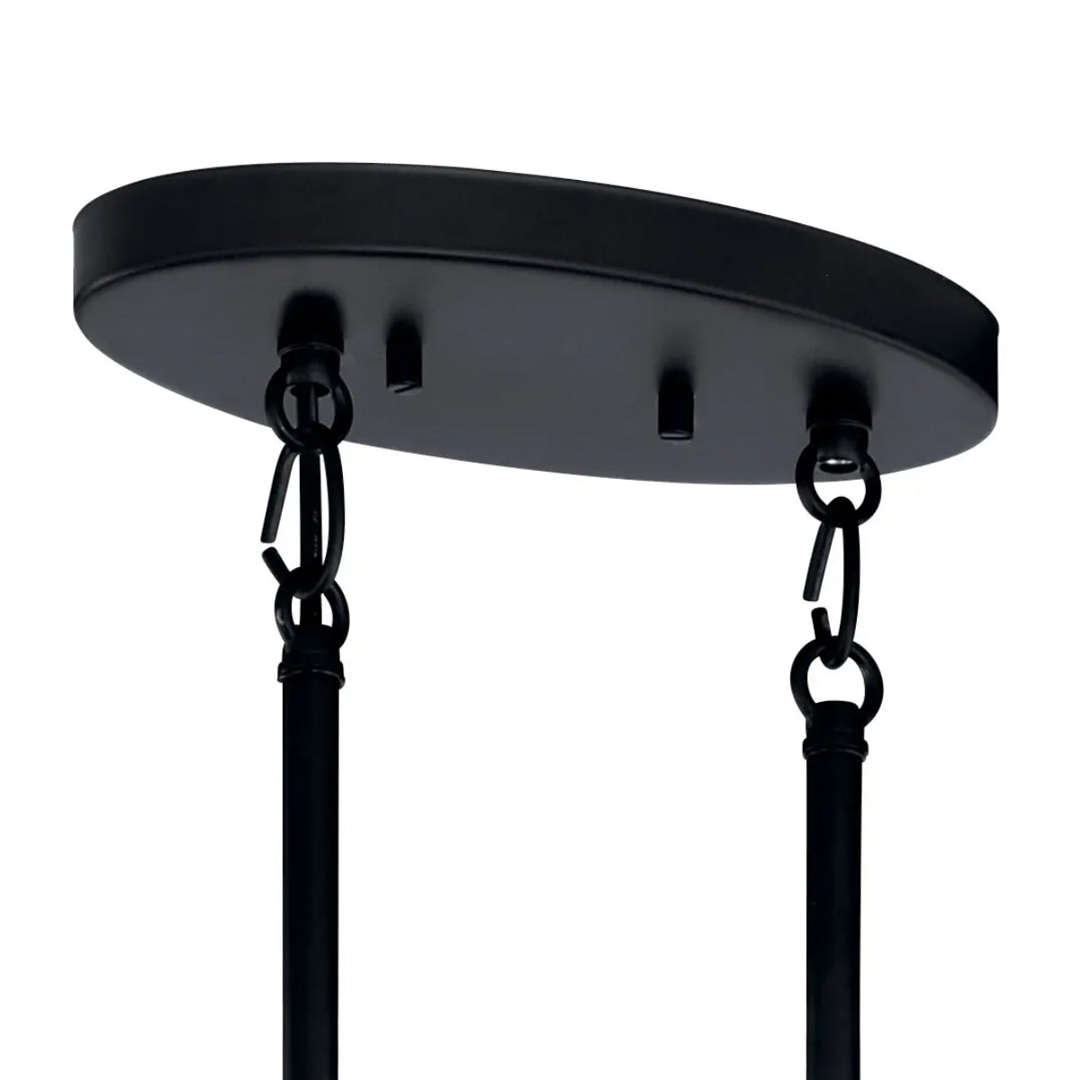 Tolani 43" 8-Light Chandelier, Black Finish - Bees Lighting