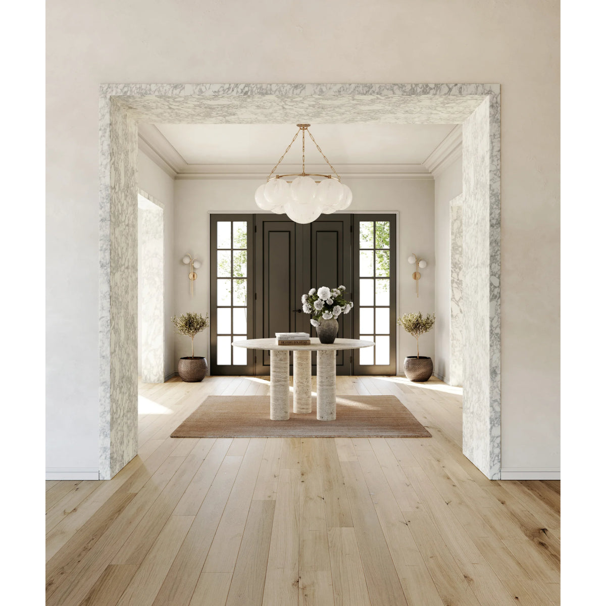 Thornwood 43" 9 Lights Chandelier Aged Brass Finish