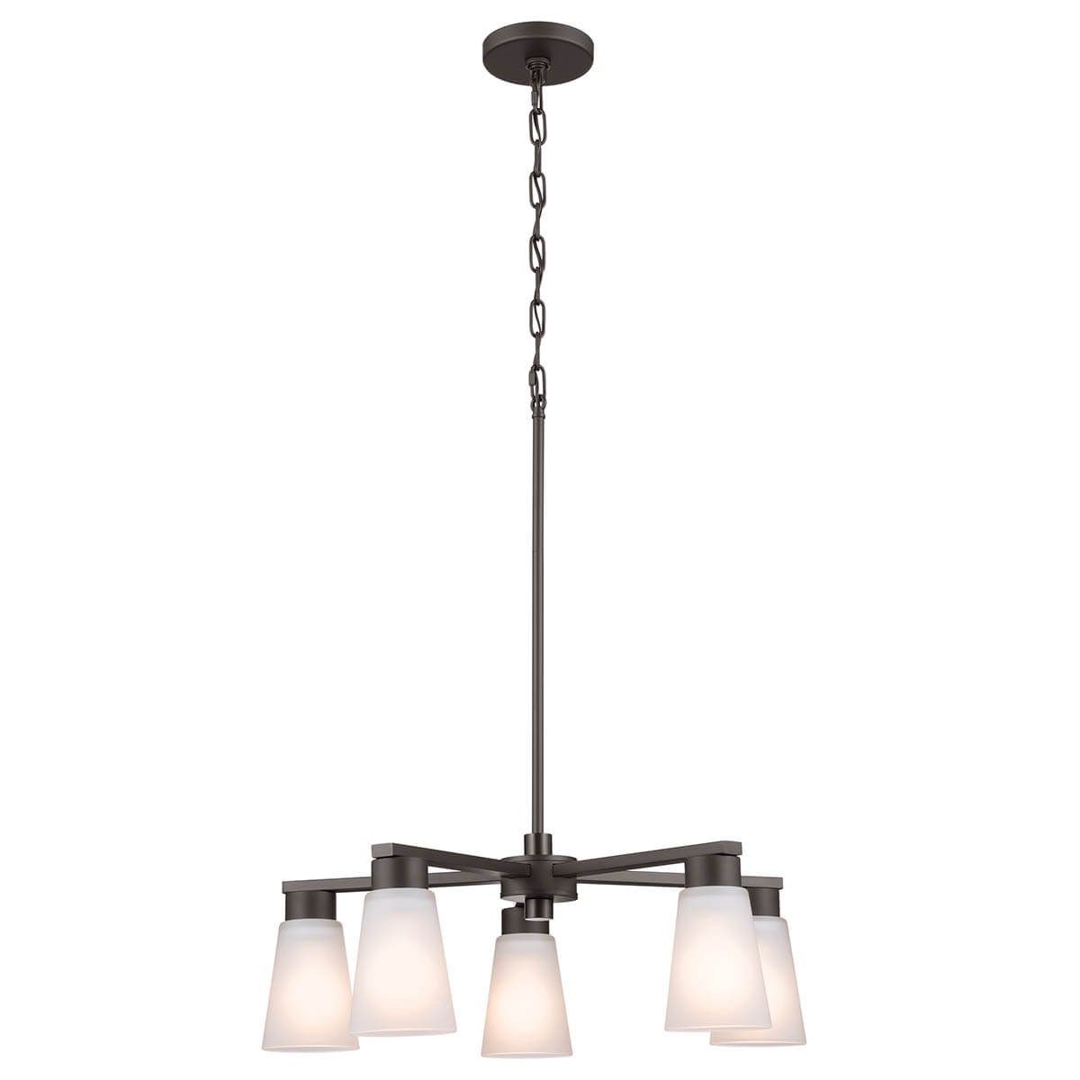 Stamos 24 in. 5 Lights Chandelier Old Bronze finish - Bees Lighting