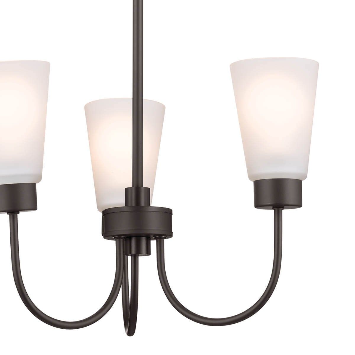 Erma 18 in. 3 Lights Chandelier Old Bronze finish - Bees Lighting