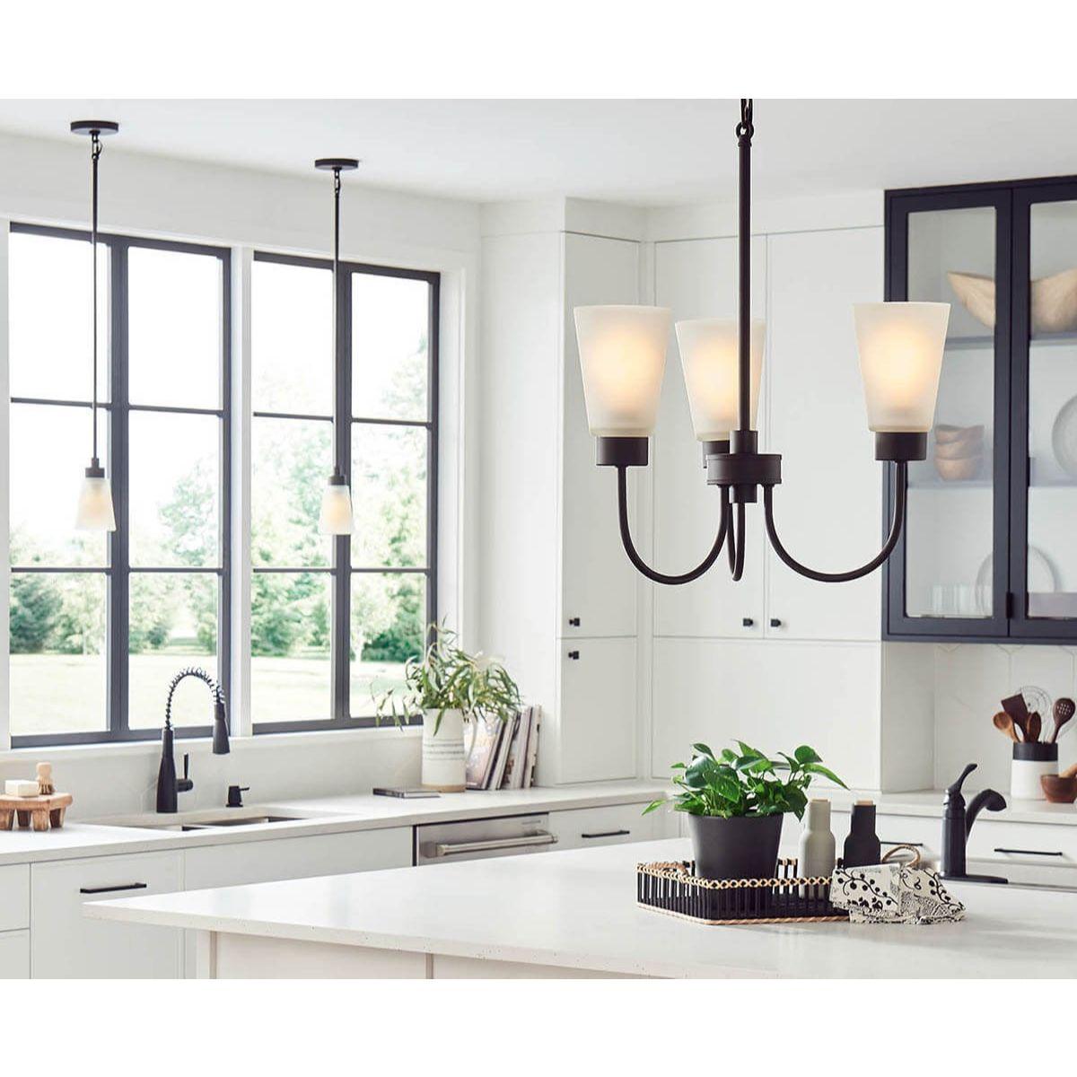 Erma 18" Chandelier, Olde Bronze Finish - Bees Lighting