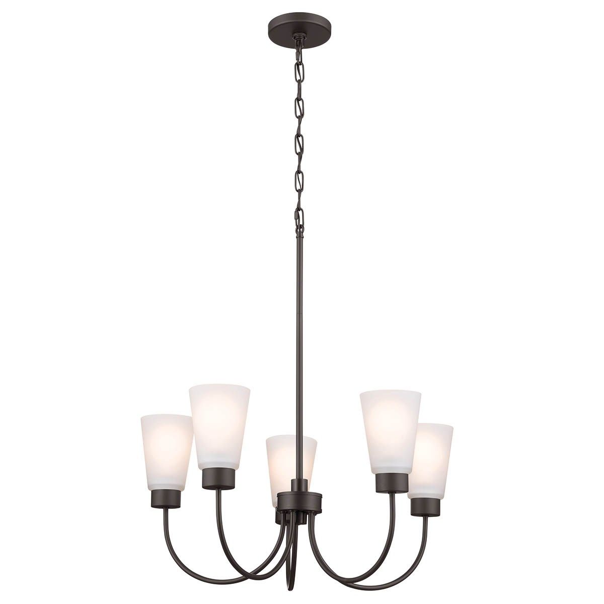 Erma 24 in. 5 Lights Chandelier Old Bronze finish - Bees Lighting