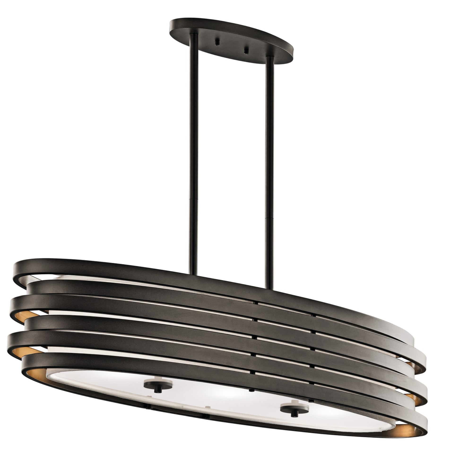 Roswell 3-Light Oval Chandelier - Bees Lighting