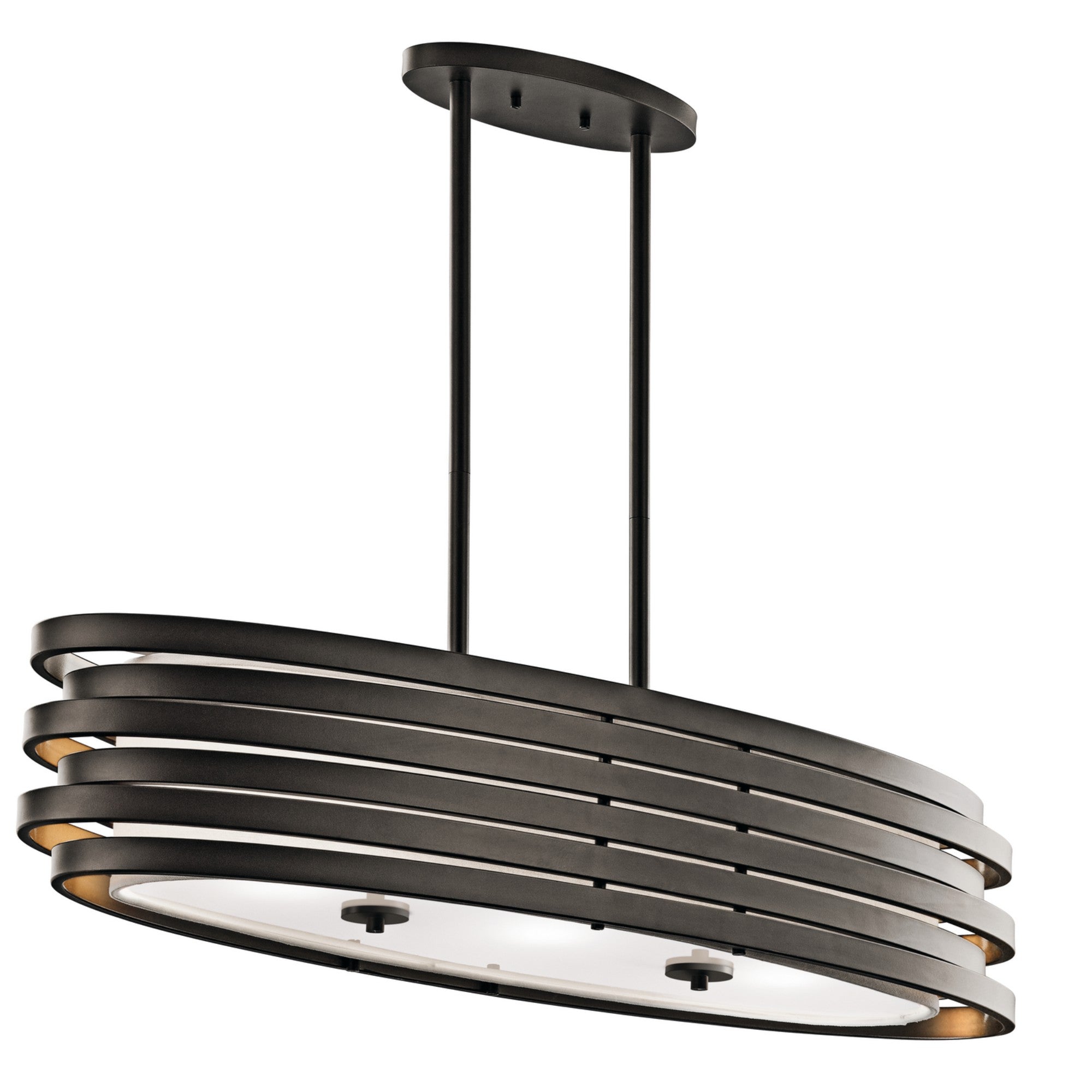 Roswell 3-Light Oval Chandelier - Bees Lighting
