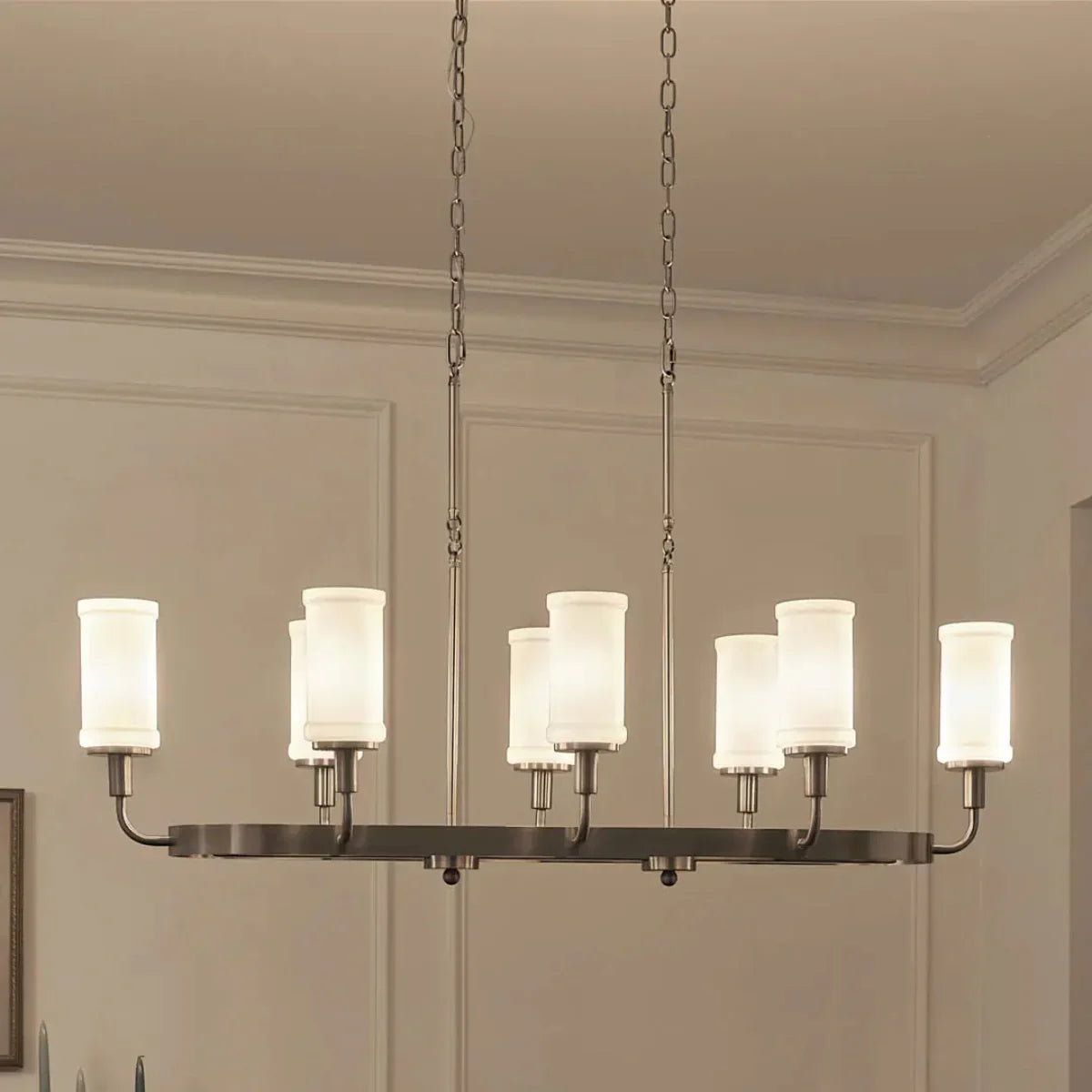 Vetivene 47" 8-Light Linear Chandelier - Bees Lighting