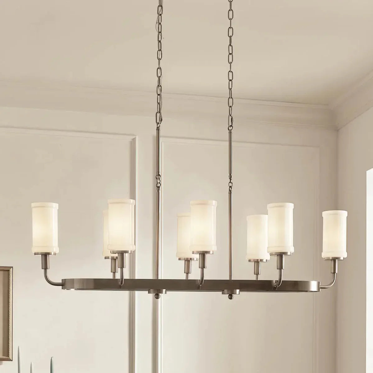 Vetivene 47" 8-Light Linear Chandelier - Bees Lighting
