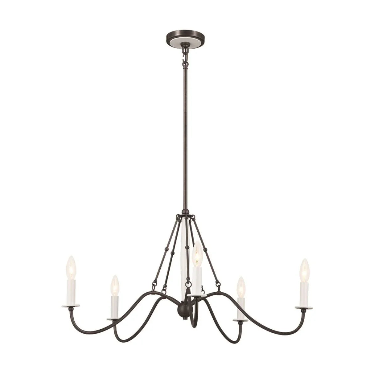 Freesia 1-Tier Chandelier - Bees Lighting