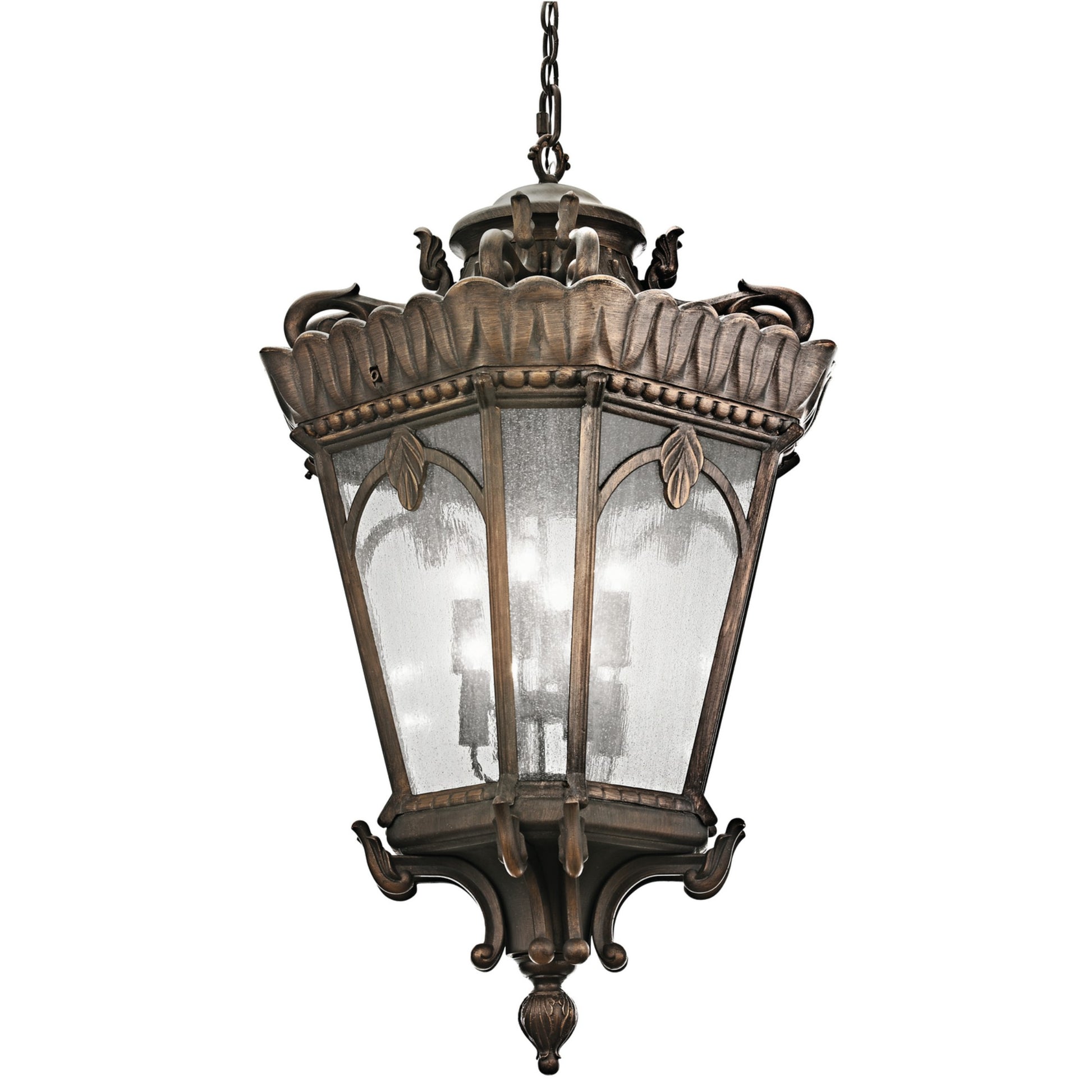 Tournai 48" 8-Light Outdoor Pendant, Londonderry Finish - Bees Lighting