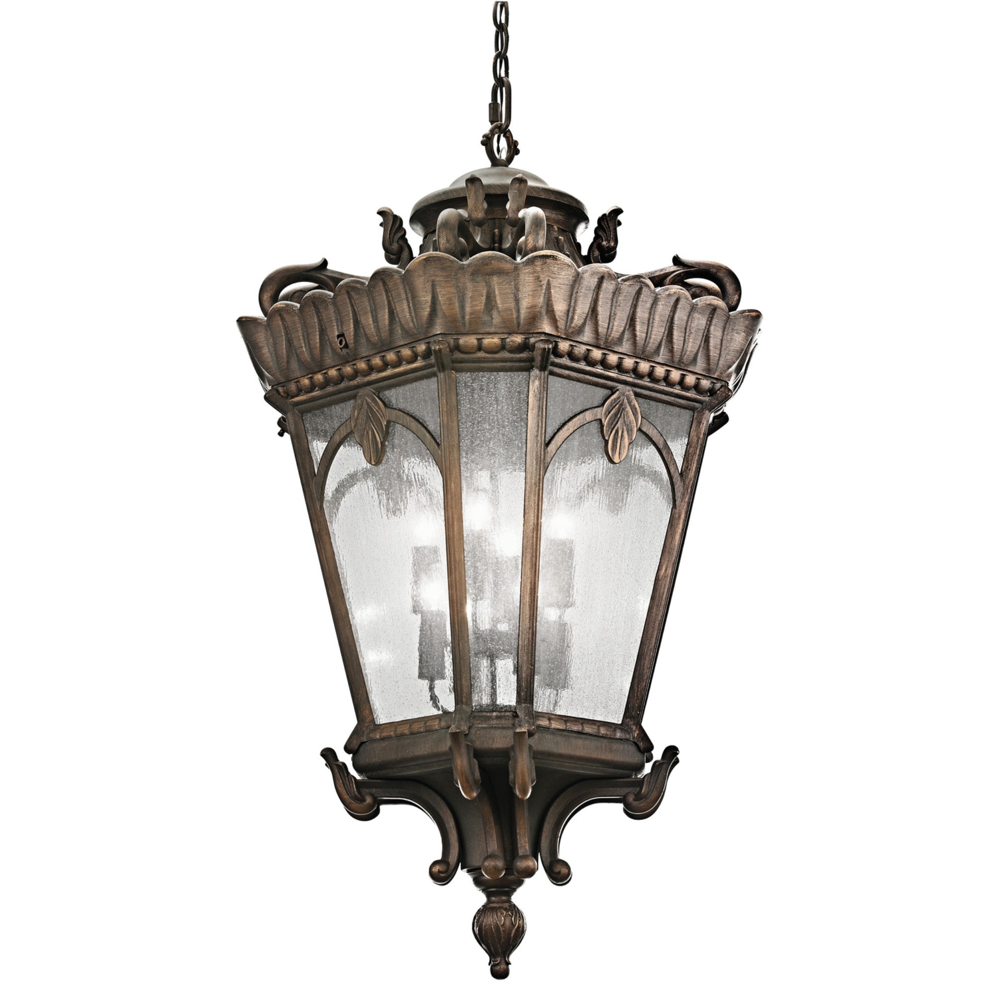Tournai 48" 8-Light Outdoor Pendant, Londonderry Finish - Bees Lighting