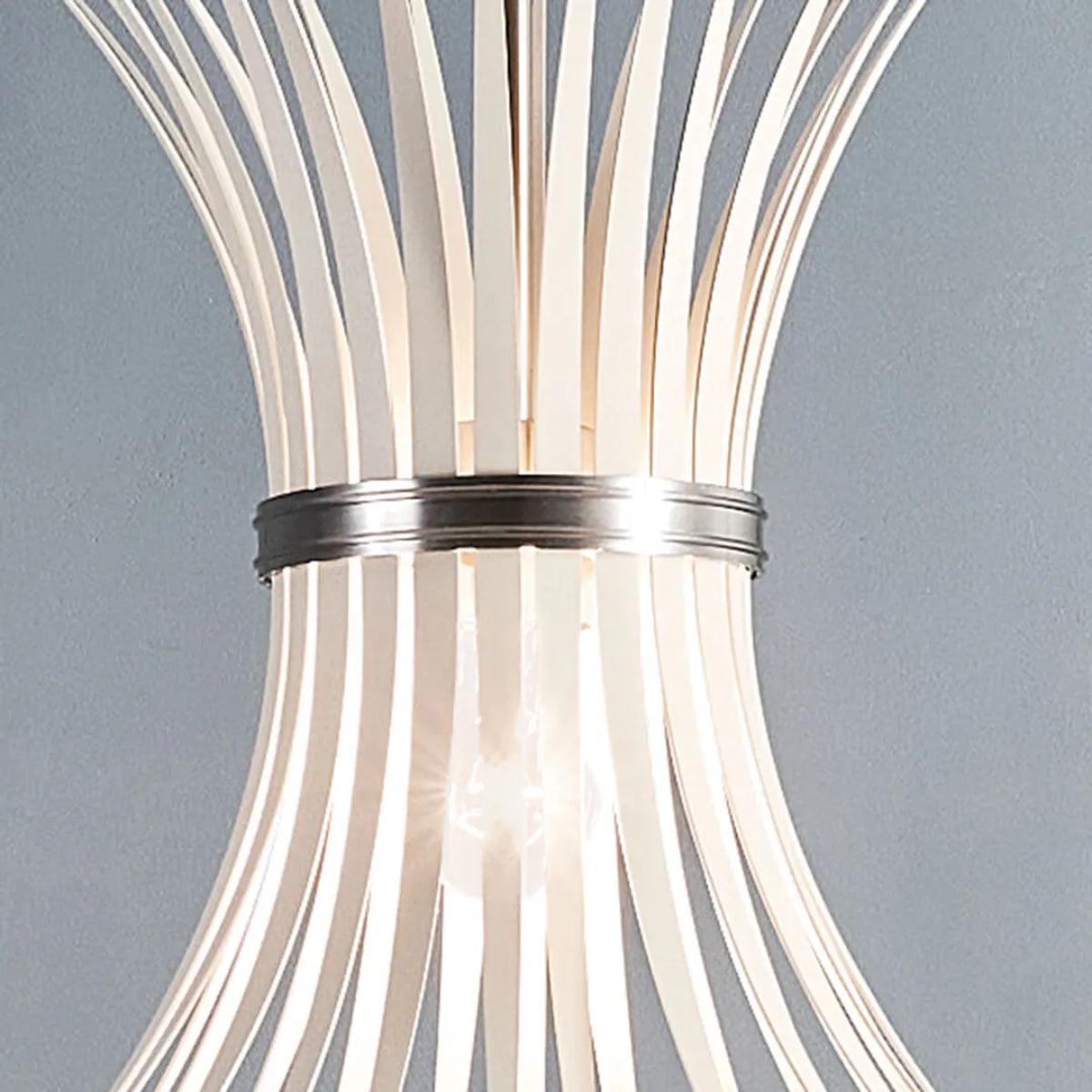 Baile 16" 1-Light Mini Pendant Light, Brushed Nickel Finish - Bees Lighting