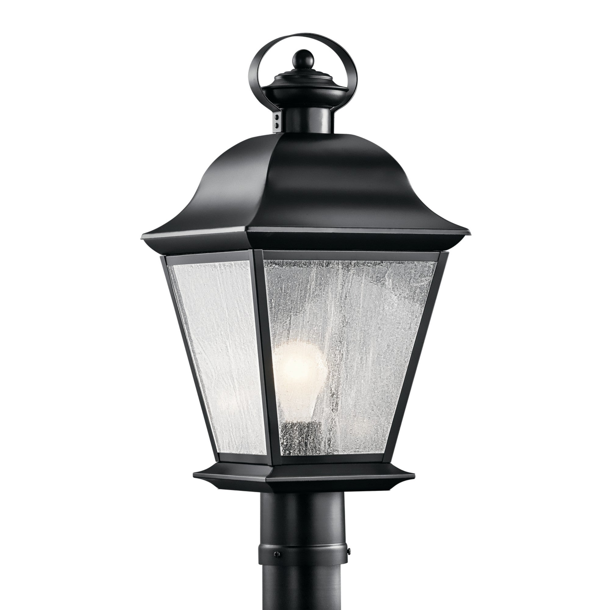 Mount Vernon 21" Outdoor Post Light, Black Finish - Bees Lighting