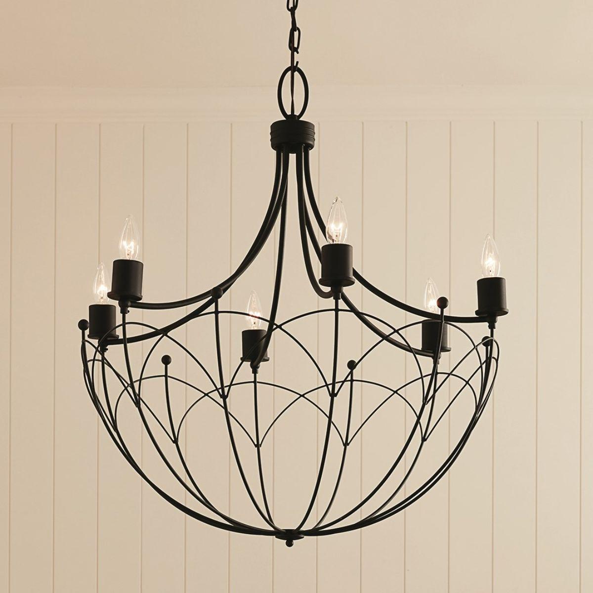 Topiary 28 in. 6 lights Chandelier - Bees Lighting