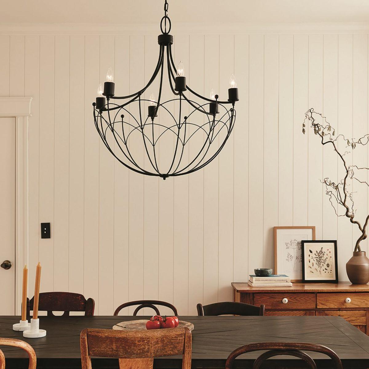 Topiary 28 in. 6 lights Chandelier - Bees Lighting