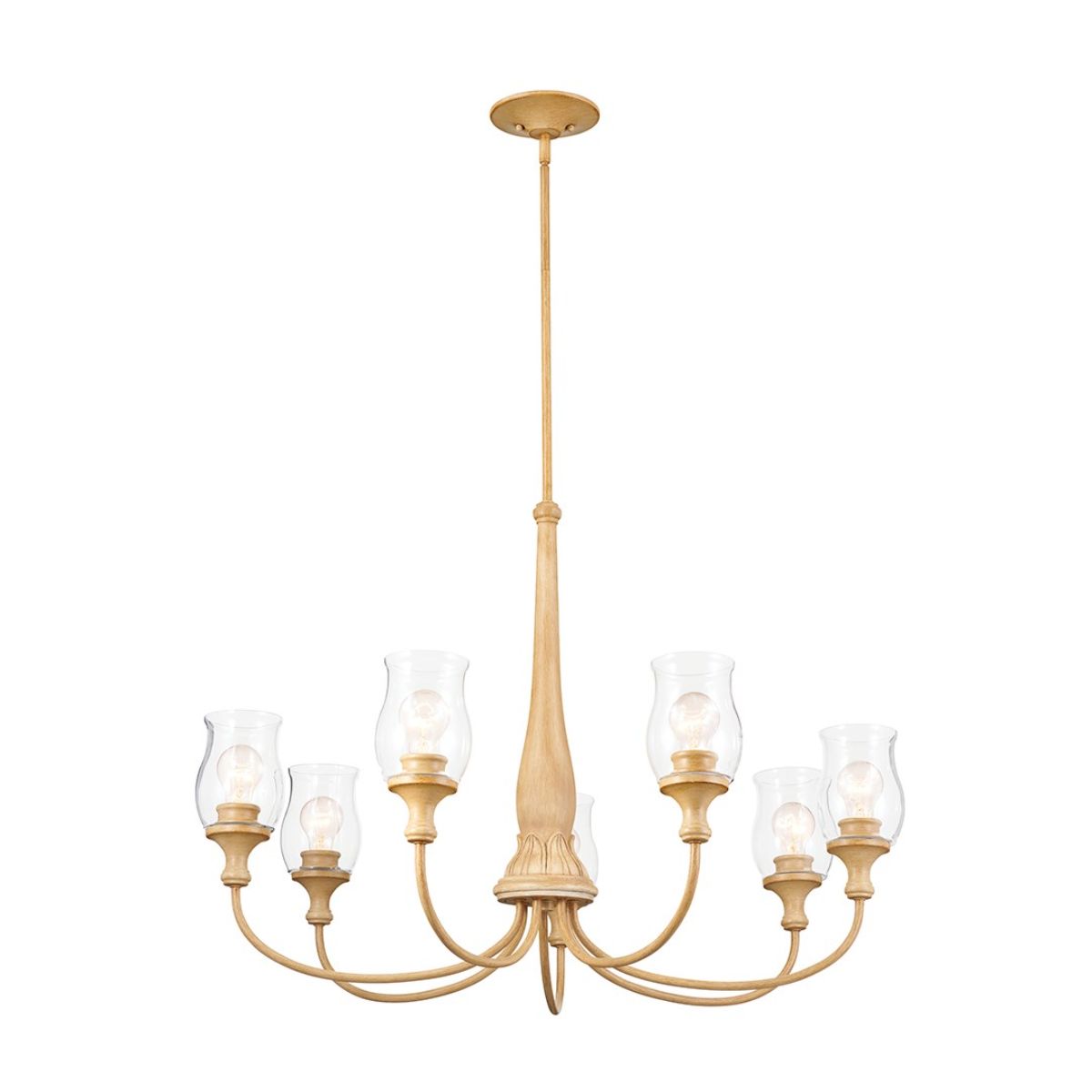 Melis 36 in. 7 lights Chandelier Gold finish - Bees Lighting