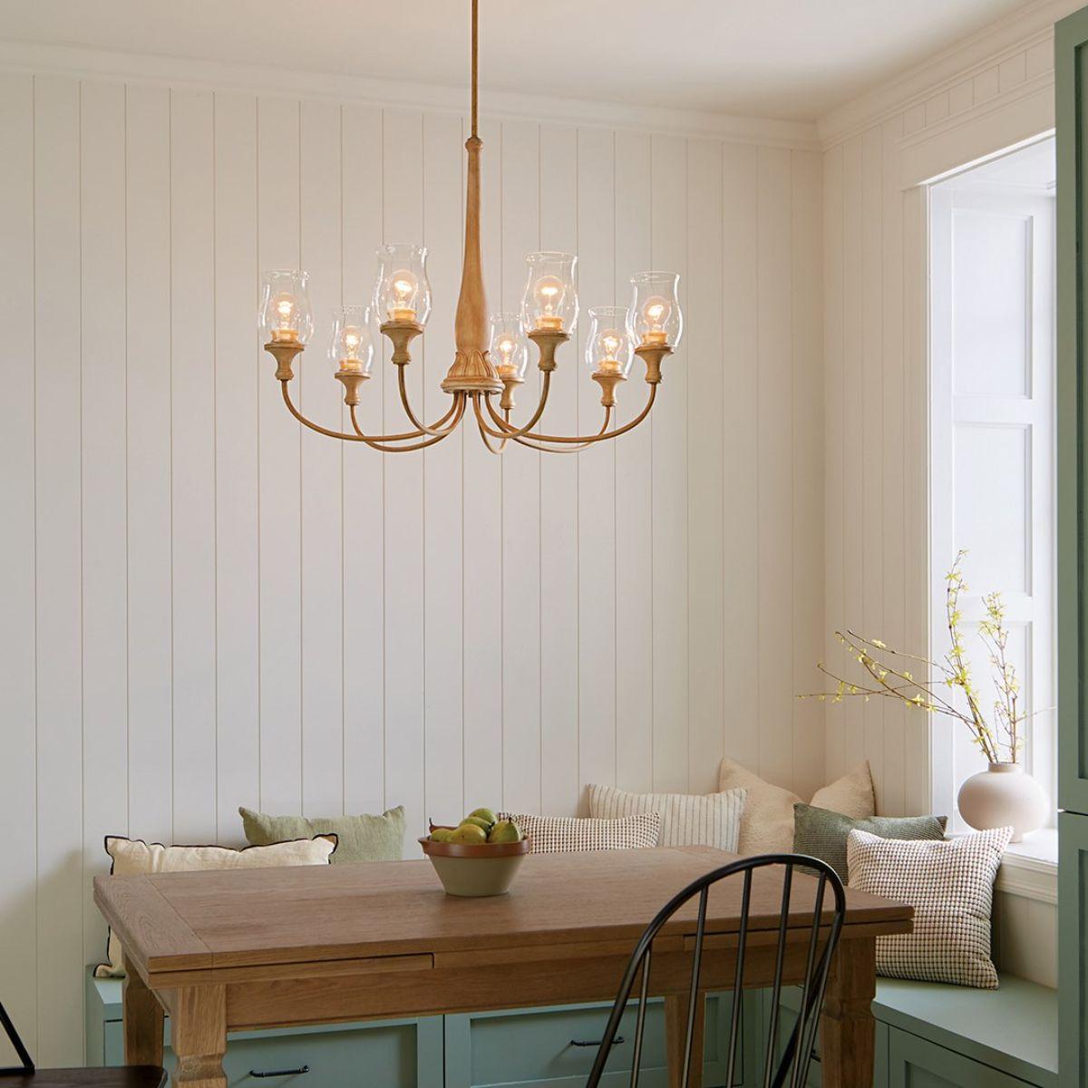 Melis 36 in. 7 lights Chandelier Gold finish - Bees Lighting