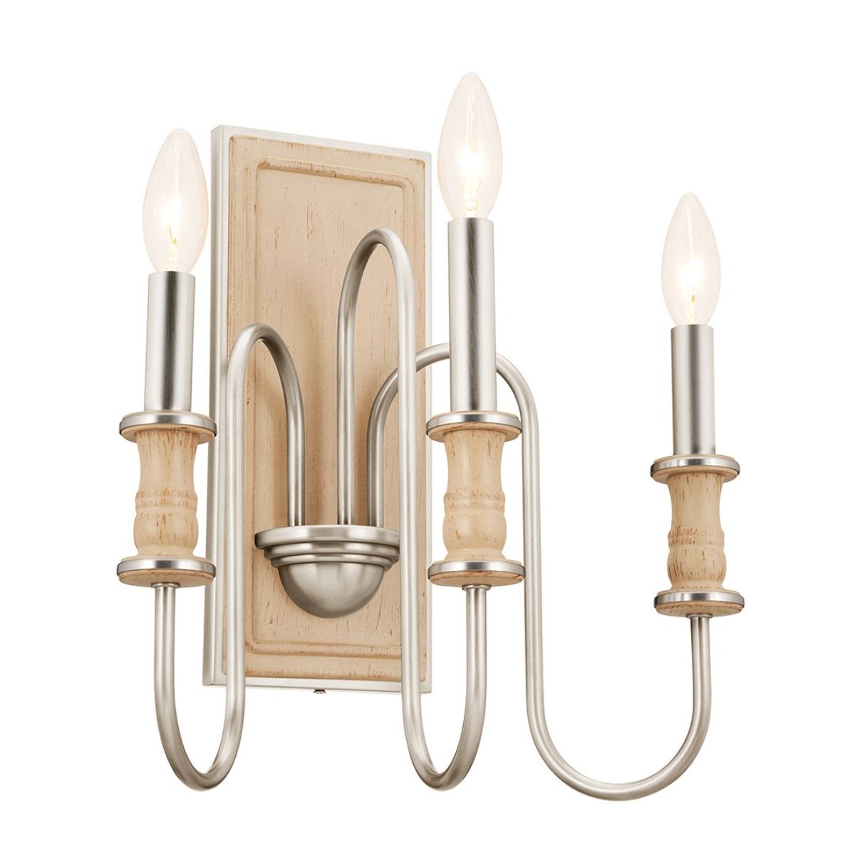 Karthe 15 in. 3 Lights Armed Sconce