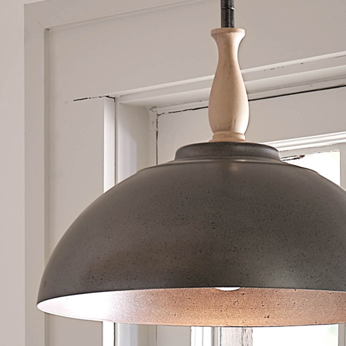 Fira 14 in. Pendant Light Anvil Iron finish - Bees Lighting