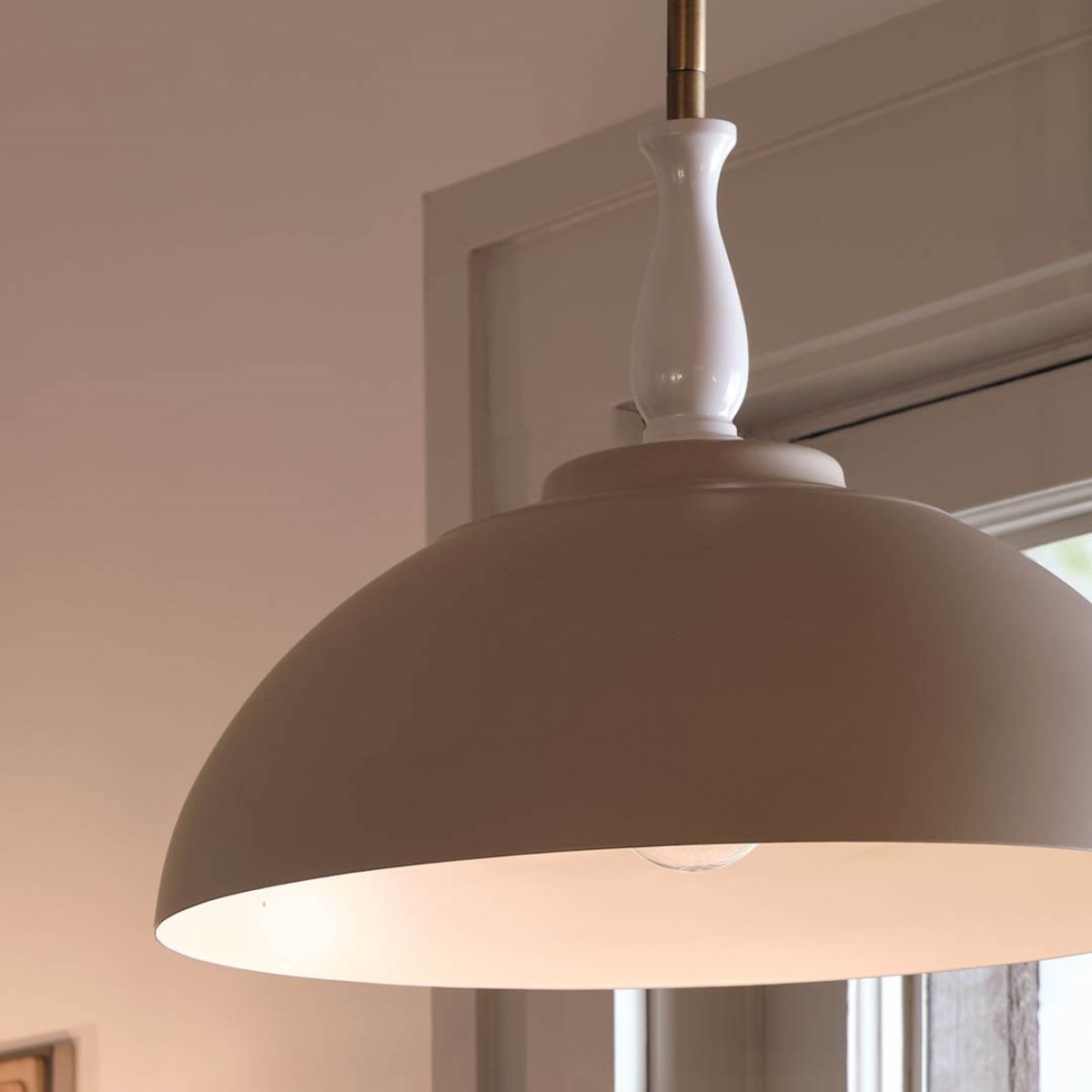 Fira 14 in. Pendant Light Greige finish - Bees Lighting