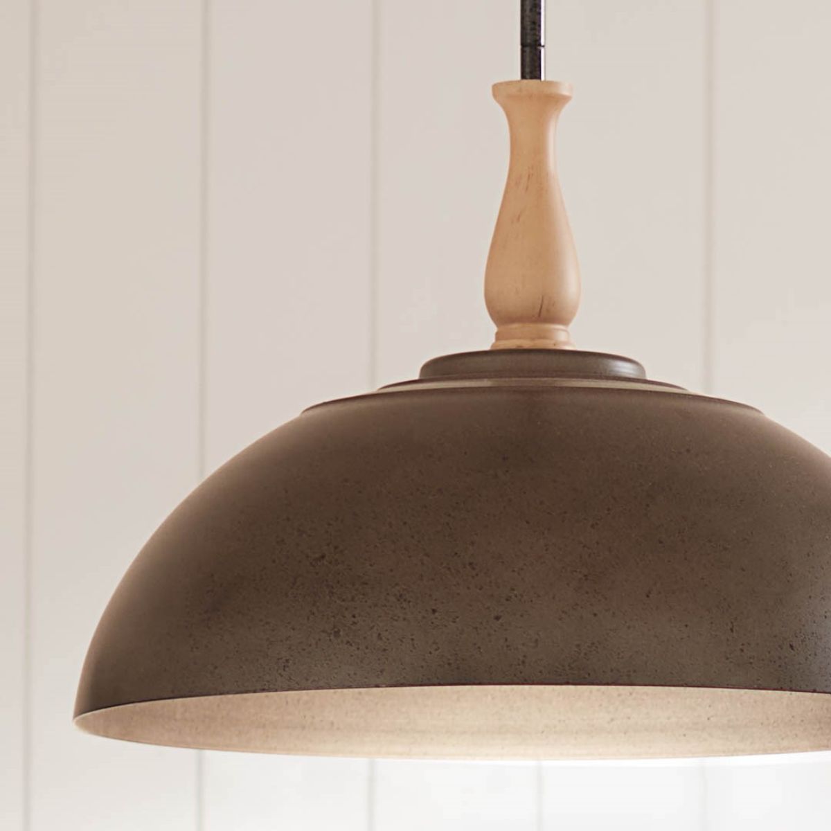Fira 18 in. Pendant Light Anvil Iron finish - Bees Lighting