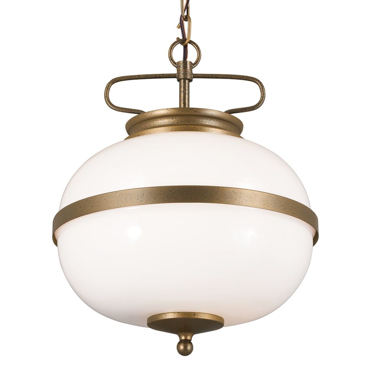 Opal 12 in. 2 lights Pendant Light Bronze finish - Bees Lighting