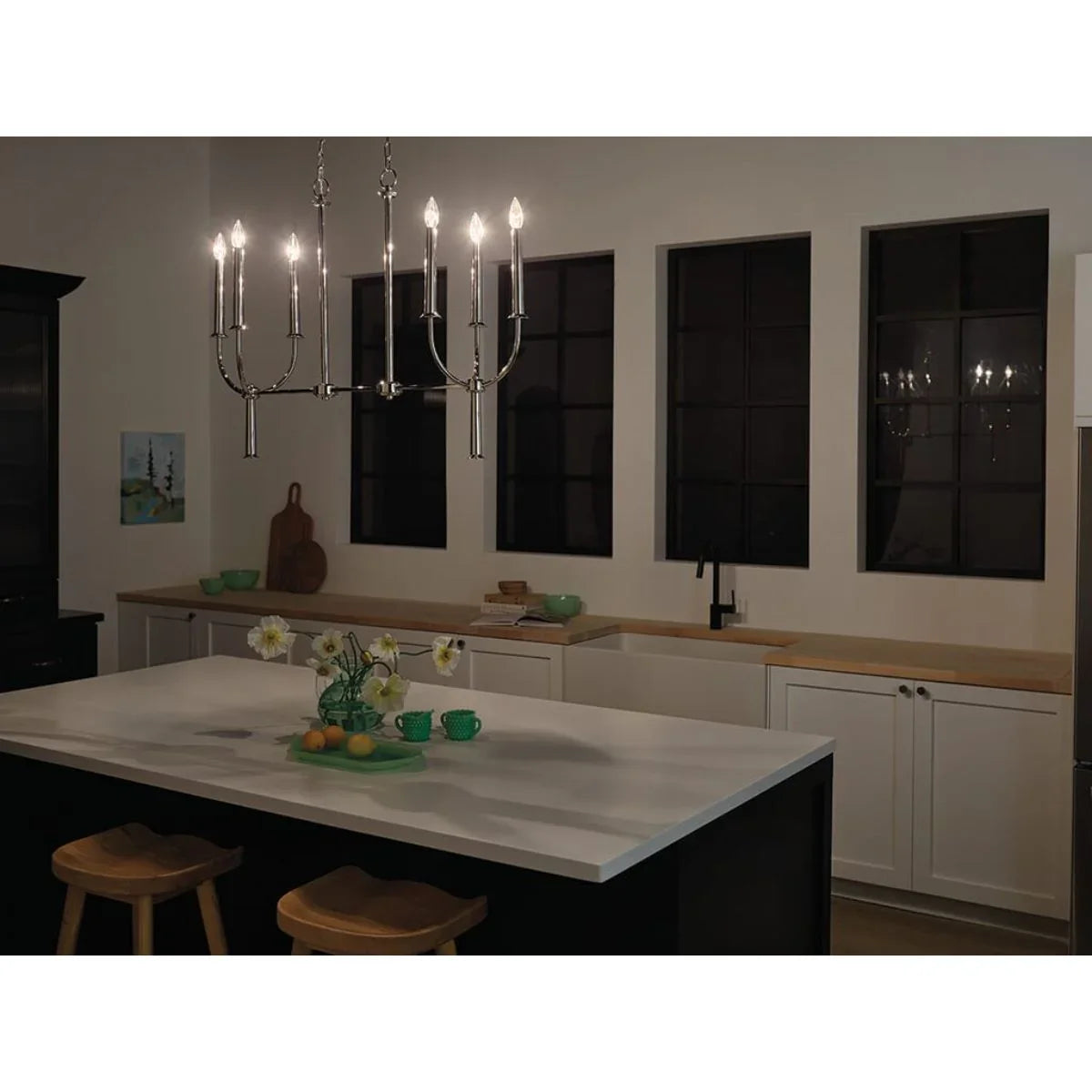 Florence 40" 6 Lights Chandelier - Bees Lighting