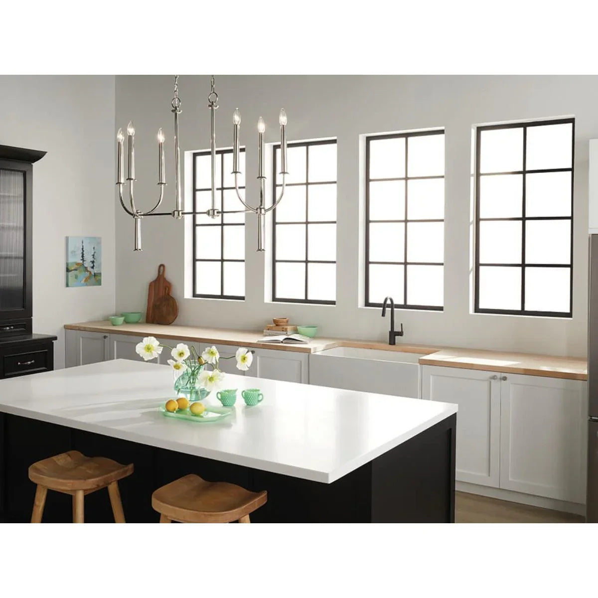 Florence 40" 6 Lights Chandelier - Bees Lighting
