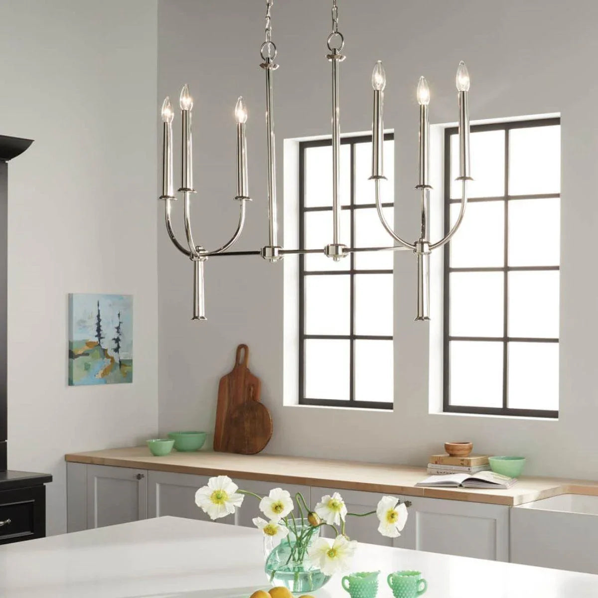 Florence 40" 6 Lights Chandelier - Bees Lighting