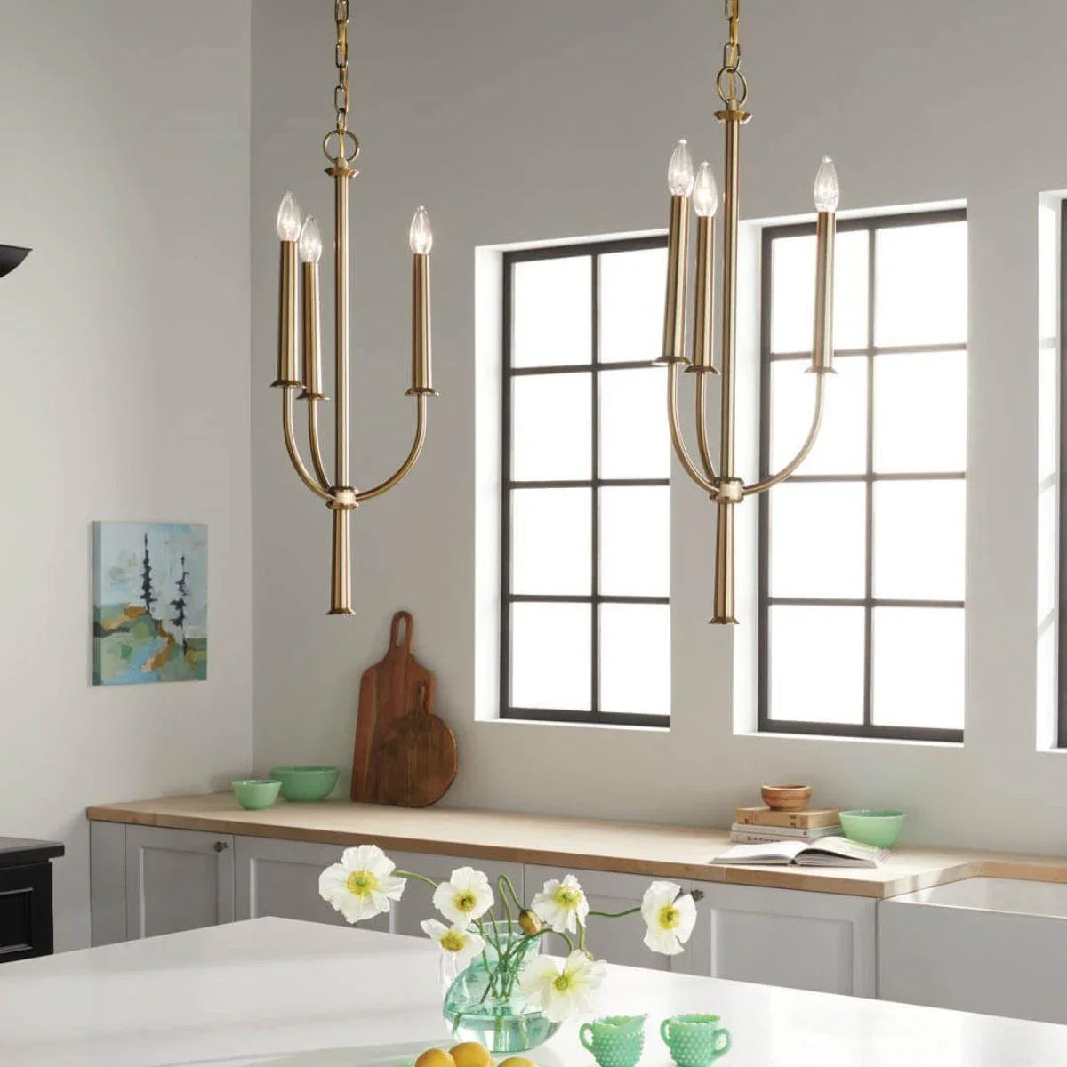Florence 11" 3 Lights Pendant Light - Bees Lighting