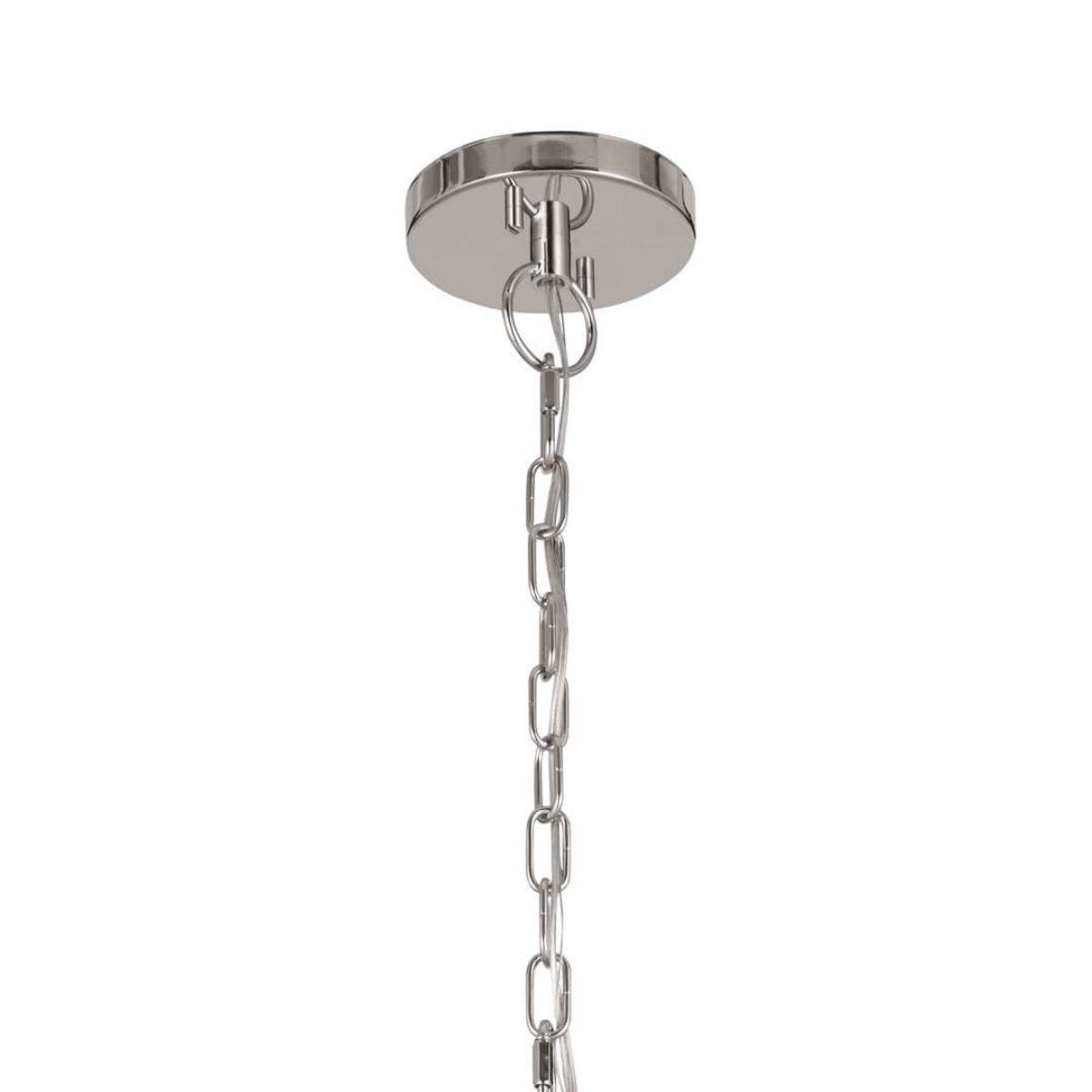 Florence 11 in. 3 Lights Chandelier Polished Nickel finish - Bees Lighting