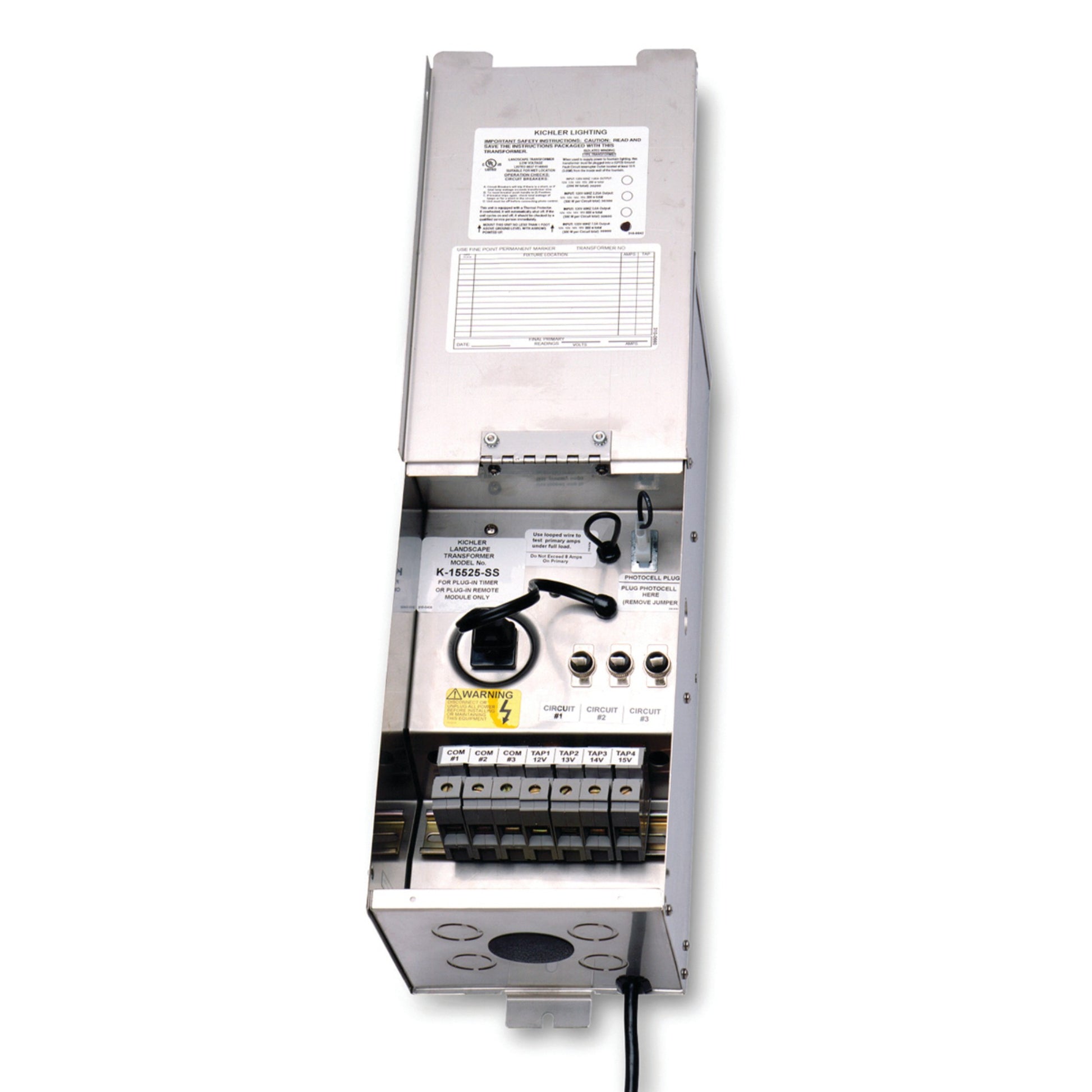 12V AC Landscape Transformer Multi Tap 100W Stainless Steel - Bees Lighting