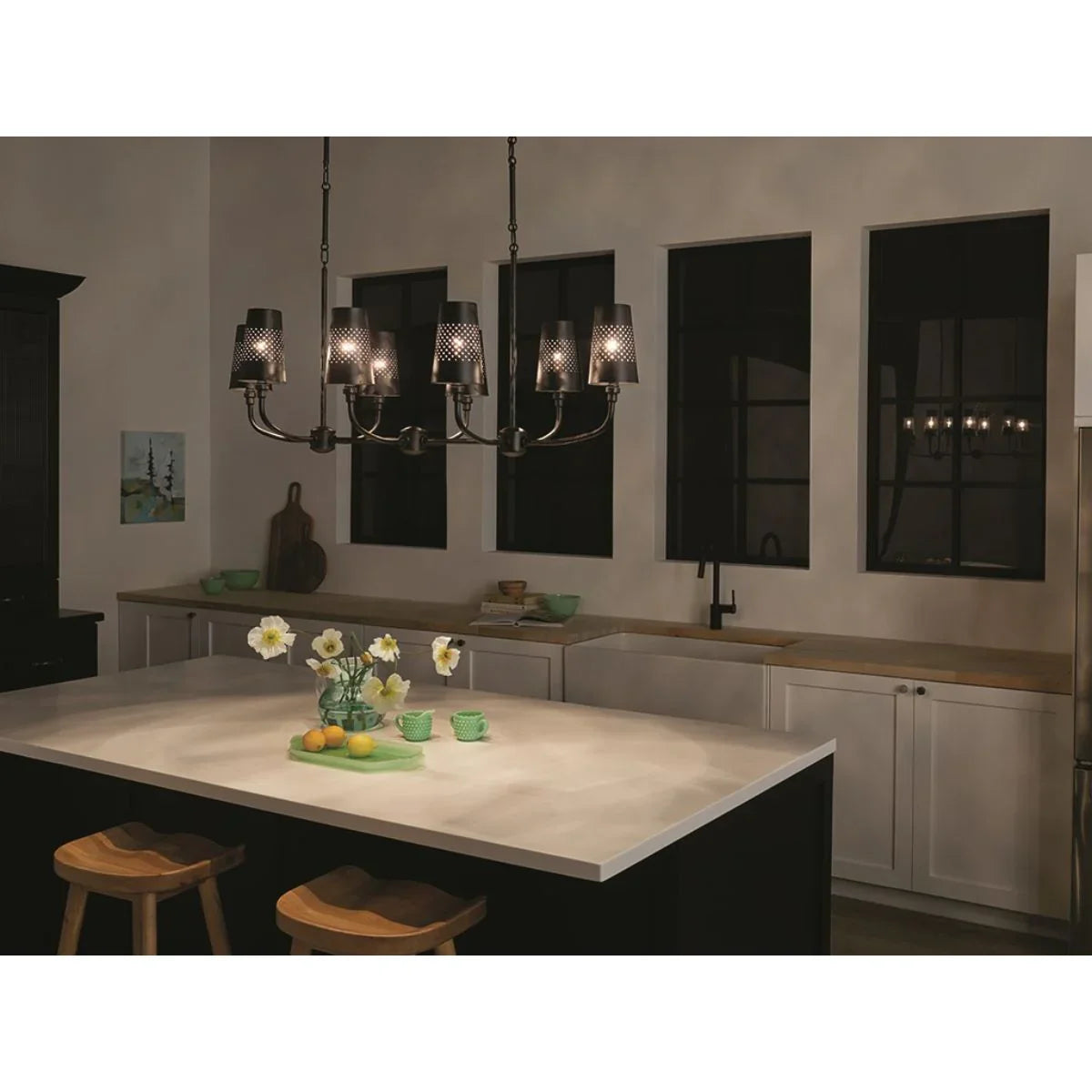 Adeena 47" 8 Lights Linear Chandelier - Bees Lighting