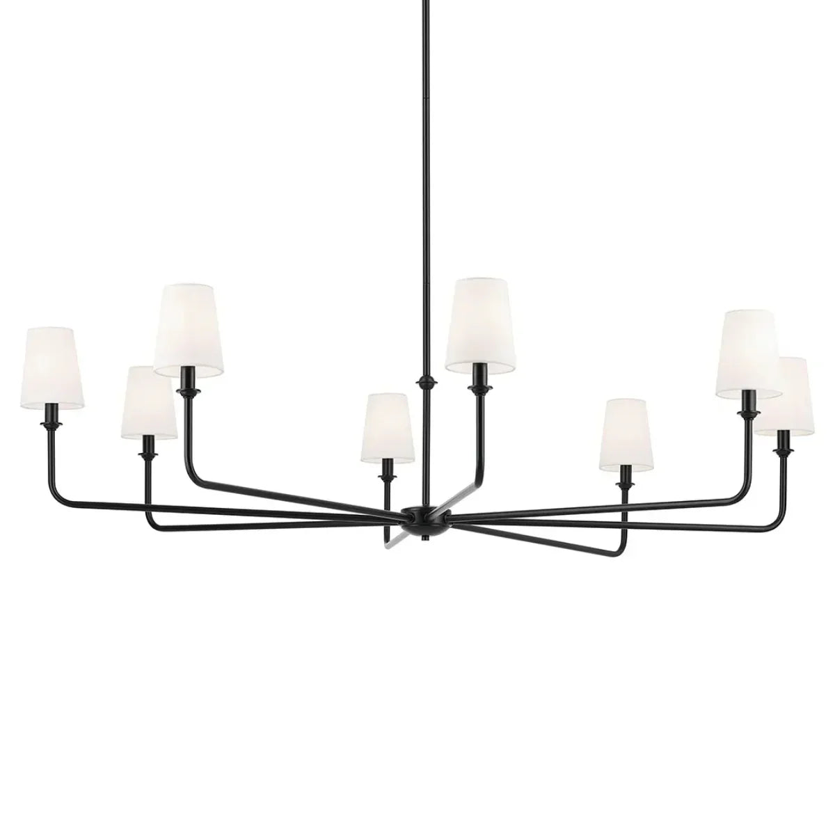 Pallas 52" Chandelier Linen Shade - Bees Lighting