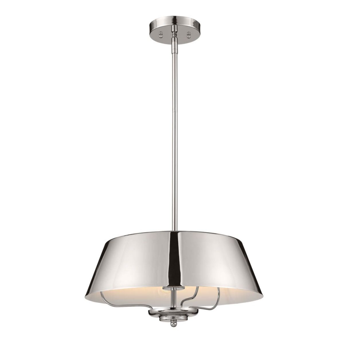 Luella 16 in. 3 Lights Convertible Pendant/Semi Flush Mount Light