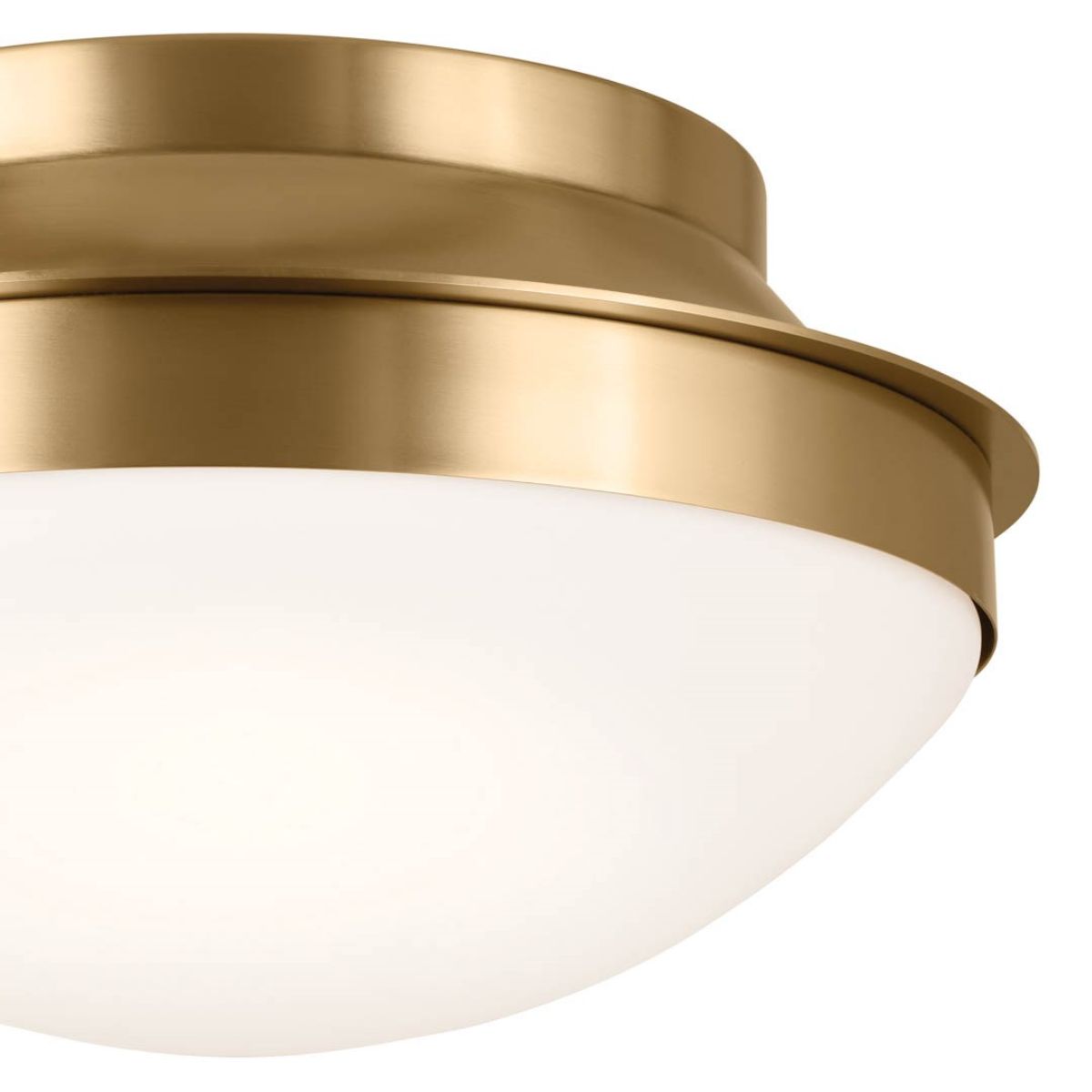 Bretta 14 in. 2 Lights Flush Mount Light Brushed Natural Brass Finish - Bees Lighting