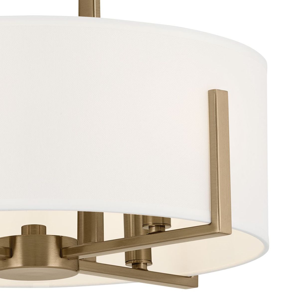 Malen 16 in. 4 Lights Semi-flush/Pendant Light Champagne Bronze Finish - Bees Lighting