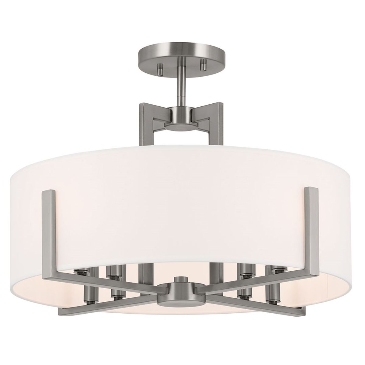 Malen 20 in. 8 Lights Semi-flush/Pendant Light Classic Pewter Finish - Bees Lighting
