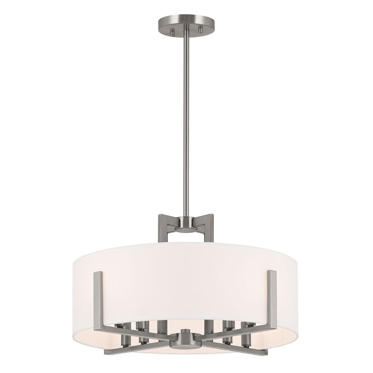 Malen 20 in. 8 Lights Semi-flush/Pendant Light Classic Pewter Finish - Bees Lighting
