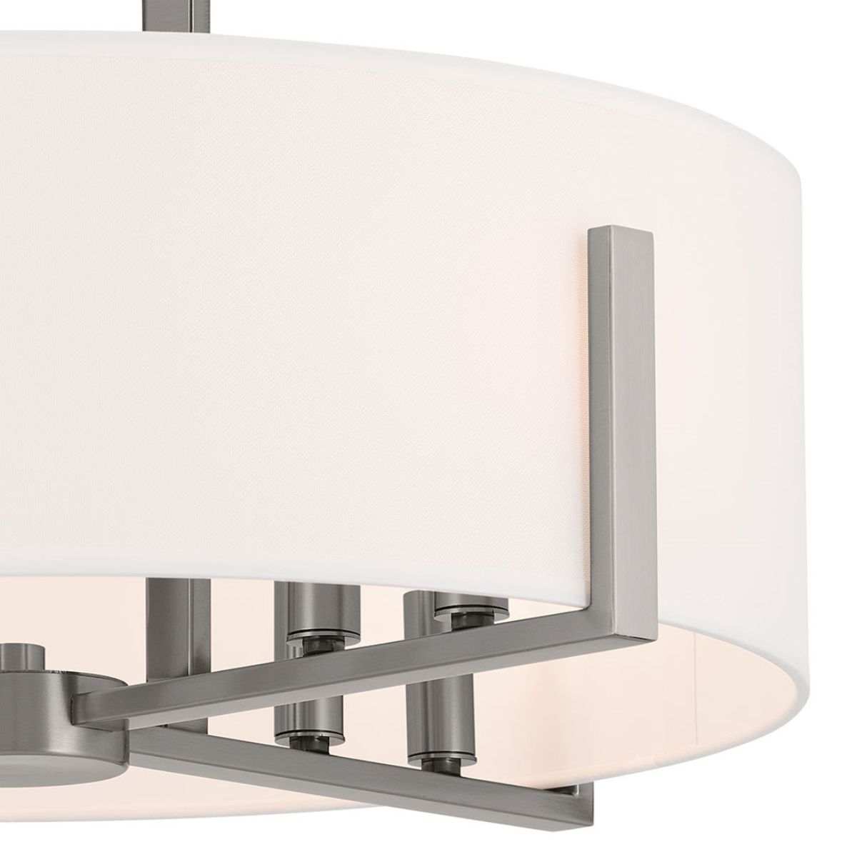 Malen 20 in. 8 Lights Semi-flush/Pendant Light Classic Pewter Finish - Bees Lighting