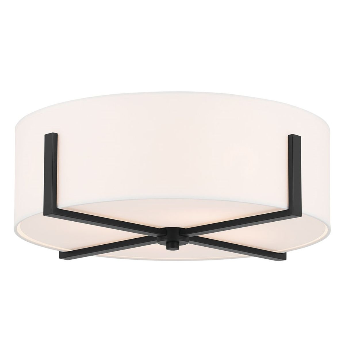 Malen 20 in. 4 Lights Flush Mount Light Black Finish - Bees Lighting