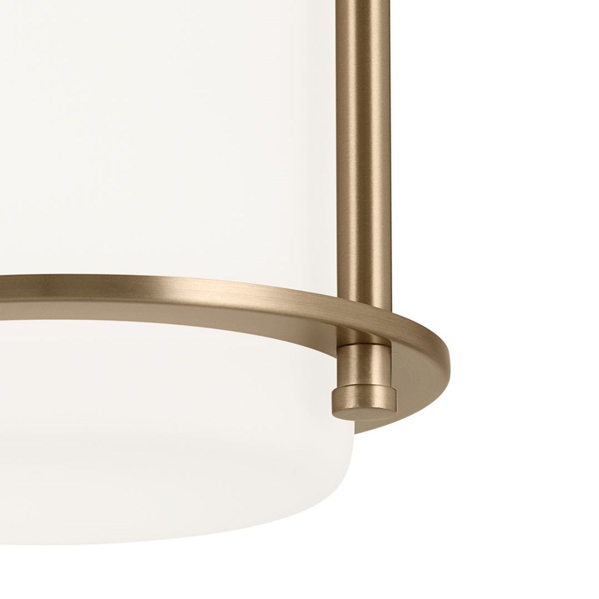 Brit 8 in. Flush Mount Light Champagne Bronze Finish - Bees Lighting