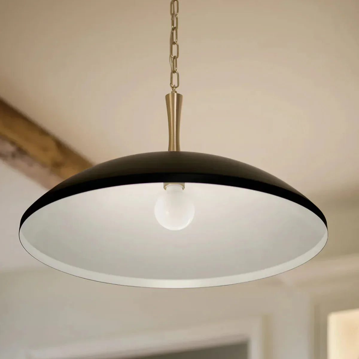 Delarosa Pendant Light with Metal Dome - Bees Lighting