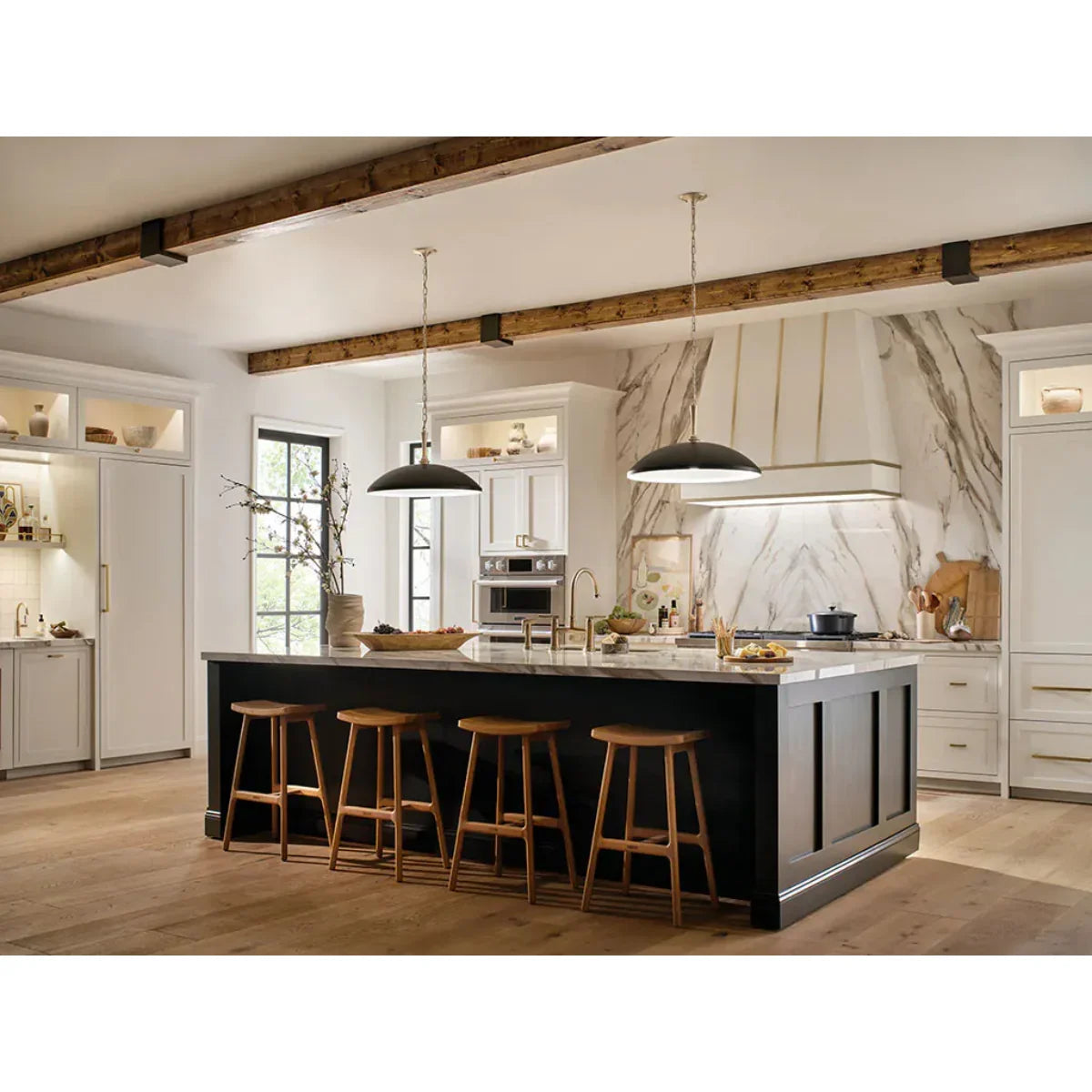 Delarosa Pendant Light with Metal Dome - Bees Lighting