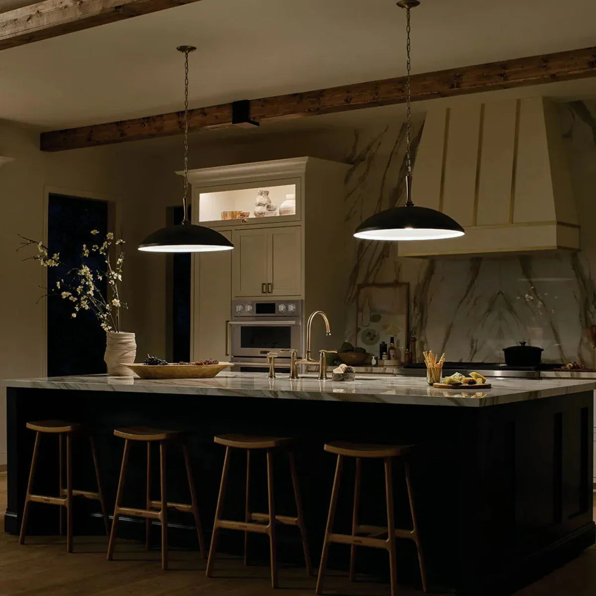 Delarosa Pendant Light with Metal Dome - Bees Lighting