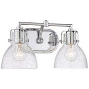 16" 2-Light Bath Vanity, Chrome Finish - Bees Lighting