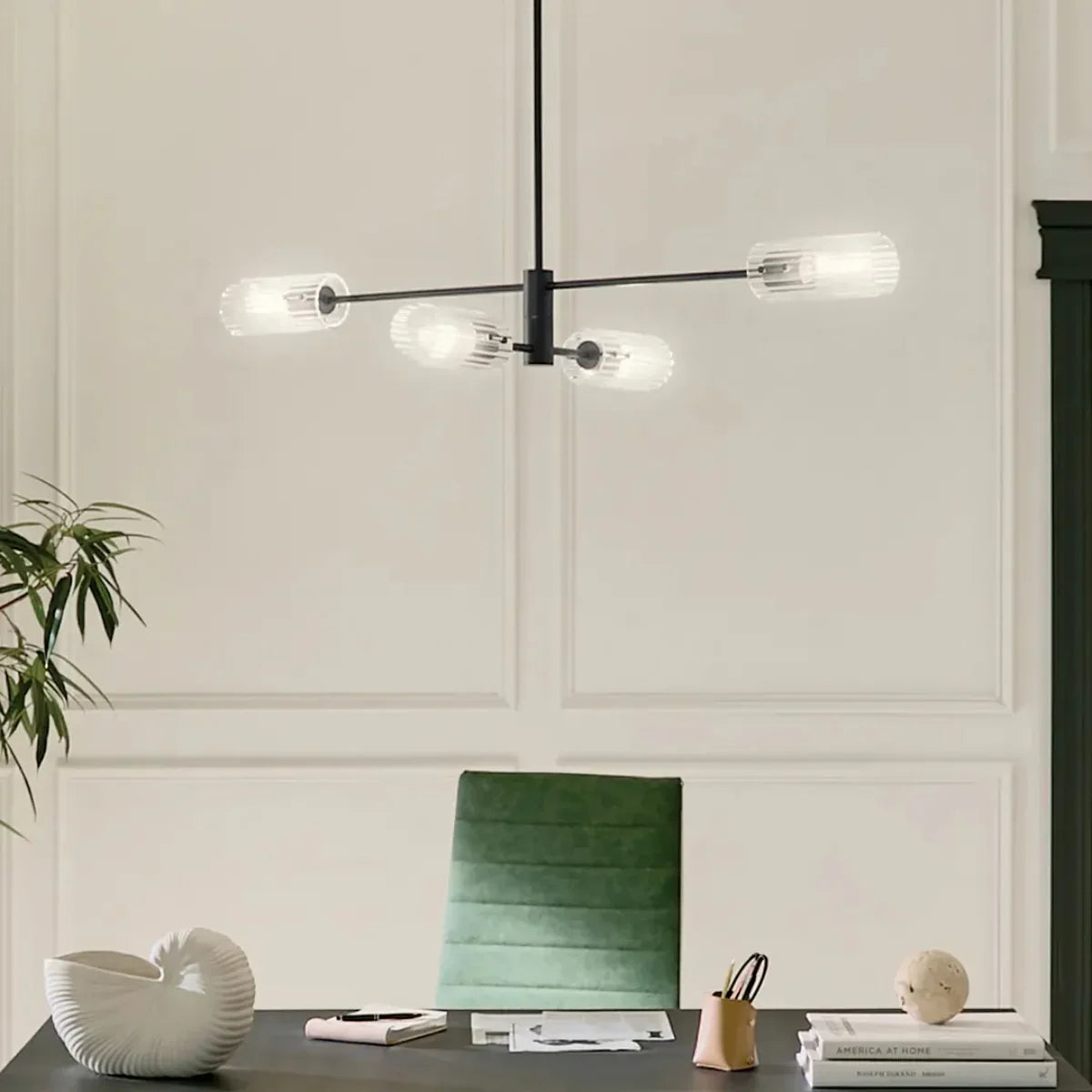 Velestino 47" 4-Light Linear Chandelier - Bees Lighting