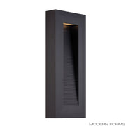 Urban 16" LED Outdoor Wall Sconce, Black Finish - Bees Lighting