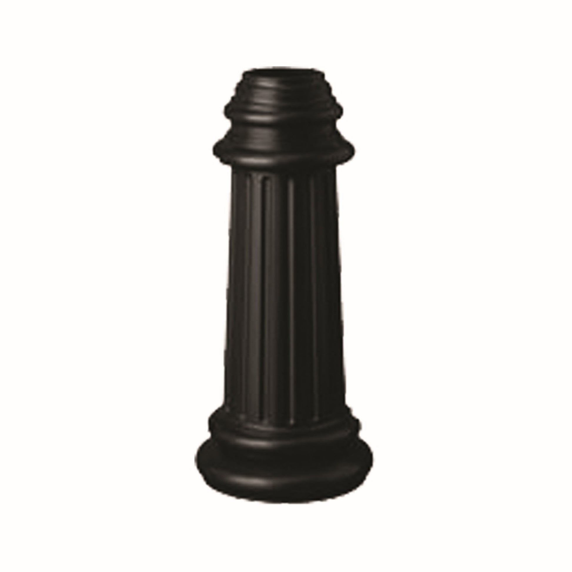 Outdoor Essentials 18 in. Aluminum Lamp Post Base Black Finish - Bees Lighting